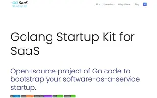 Golang SaaS Startup Kit screenshot