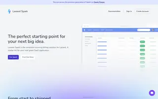 Laravel Spark screenshot