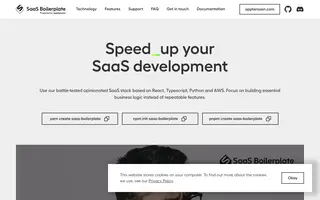 SaaS Boilerplate screenshot
