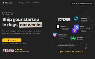 ShipFast screenshot
